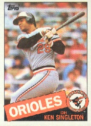 1985 Topps Baseball Cards      755     Ken Singleton